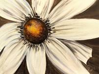 Sepia Daisy  | Paint Party | Cadillac