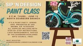 Sip N Deesign Paint Class: Spring Bike