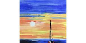 Sailing Under Golden Skies - Paint and Sip by Classpop!™