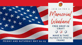 Memorial Weekend Free Drop-In Patriotic Craft at Funky Monkey Toys