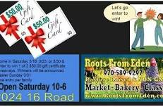 Free Give Away 2 $50.00 gift Cards From Roots From Eden CSA