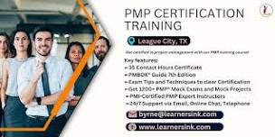 PMP Exam Preparation Training Classroom Course in League City, TX