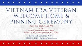 Vietnam Era Veteran Welcome Home & Pinning Ceremony