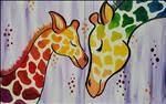 Mom & Me Rainbow Giraffes - ALL AGES SET!! Fam Day