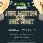 June Monthly Meeting & Quiz Night