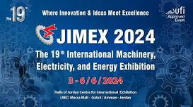 JIMEX : JIMEX 2024 : JORDAN INDUSTRIAL MECHANICAL & ELECTRICAL MACHINERY EXPO