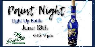 Sea Turtle Blue Light Up Bottle Paint Night