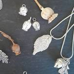 beginners silver clay woodland jewellery