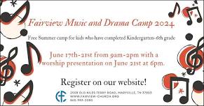 Fairview Music & Drama Camp 2024