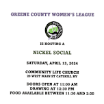 Greene County Women's League - Nickel Social