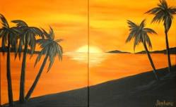 Paradise~ Paint and Sip Date Night $10 Bottomless Margaritas