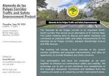 Community Meeting | Alameda de las Pulgas Corridor Traffic and Safety Improvement Project