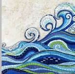 Ocean Themed Stained Glass Mosaic