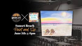 Paint & Sip - Sunset Beach Scene