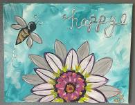 Bee Happy Flower Paint & Sip at Williamson Orchard & Vineyards