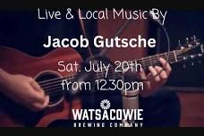 Live & Local Artist - Jacob Gutsche playing from 12.30pm