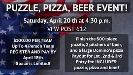 PUZZLE, PIZZA, BEER EVENT!