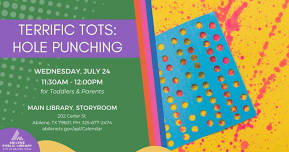 Terrific Tots: Hole Punching (Main Library)