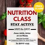 Free Nutrition Class