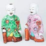 Chinese Famille Rose Porcelain Figures of Boys