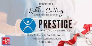 Ribbon Cutting at Prestige Physical Therapy, LLC