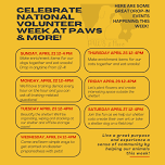 Celebrate National Volunteer Week at PAWS & More!