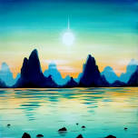 Paint Nite: Rock Island Sea