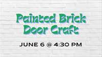 Painted Brick Doorstop Craft at South Coastal Library