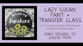 Lazy Susan Chalk Paint & Transfer Class