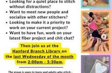 Sit & Stitch at the Hanford Branch Library