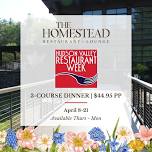 Spring Hudson Valley Restaurant Week