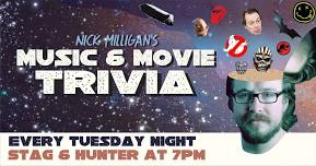 Music & Movie Trivia with Nick Milligan // The Stag & Hunter Newcastle – FREE ENTRY!