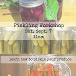 Pickling Workshop | Farm Arts Collective | Theater Company