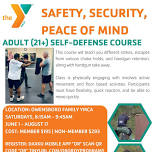 Safety, Security, Peace of Mind- Self Defense Course