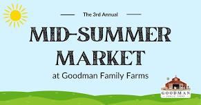 3rd Annual Mid-Summer Market