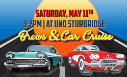 Brews & Car Cruise at UNO Sturbridge!