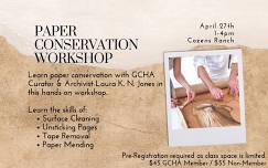 Paper Conservation Worskshop