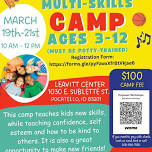 Multi Skills Kids Camp (Ages 3-12)