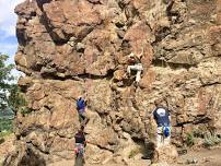 Roped Climbing at The Front-Ogden Climbing gym