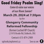 Good Friday Psalm Sing!