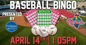 Baseball Bingo Sunday Sponsored by Ox Yoke Inn