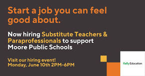 Substitute Hiring Event- Moore Public Schools