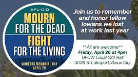 Workers' Memorial Day - Sioux City