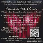 Dept. of Romance Languages and Literatures: “Chante la Vie, Chante”, A French Musical Event