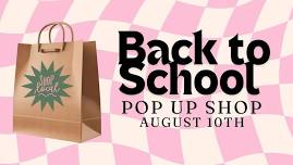 Back to School Pop UP