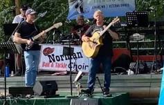 Norman’s Bait and Tackle Choir on the Pon”tune” stage