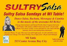 Sultry Salsa Sundays with El Barón, Jed Walker at MI Table