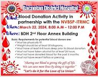 Blood    Donation Activity at Bacnotan District Hospital