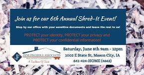 6th Annual Shred-It Event