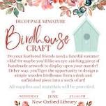 Decoupage Miniature Birdhouse Craft